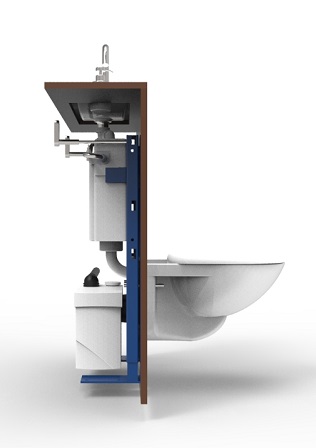 Sanibroyeur sur WC WiCi Concept