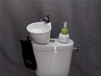 Kit lavabo WiCi Mini adaptable sur WC, 1 sur 6