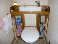 Kit lavabo WiCi Concept adaptable sur WC avec habillage meuble, M et Mme G (40) - 3 sur 3 (après)