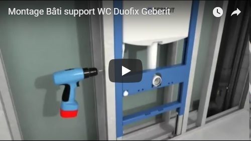 Vidéo de pose d'un bâti-support Geberit