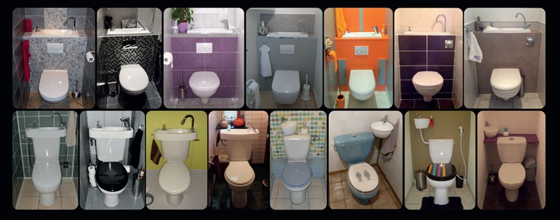Galeries de WC suspendus avec lave-mains WiCi Concept de nos clients