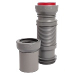 CETA Multibati flexible waste pipe for wall-mounted toilets
