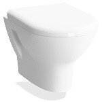 Adesio rimless compact and streamlined toilet bowl 50cm