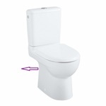 With Allia Prima cdi compact 60cm WC pack, horizontal outlet