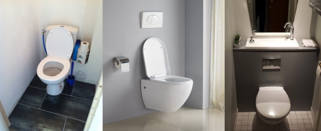 3 différents types de WC : déco des toilettes