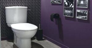 WC nouvelle génération design violet