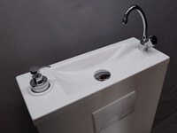 WiCi Bati 2012 lave-mains intégré sur WC suspendu, 2 sur 7