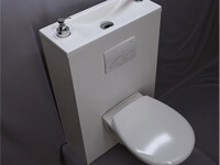 WiCi Bati 2012 lave-mains intégré sur WC suspendu, 5 sur 7