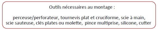 Outils nécessaire au montage du kit WC suspendu Geberit avec lave-mains intégré WiCi Bati