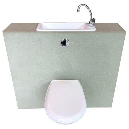 WiCi First, WC suspendu Geberit avec lave-mains pas cher intégré 