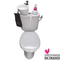 WiCi Mini, petit kit lave-mains adaptable sur WC