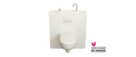 WiCi Next, WC suspendu Geberit avec lave-mains compact intégré
