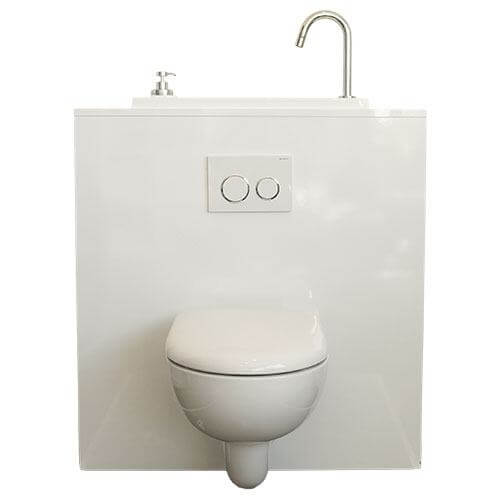 WiCi Next le lave-mains compact intégré sur WC suspendu Geberit