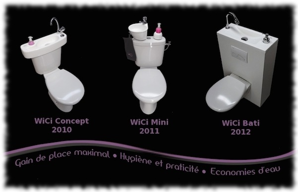 Economie d'eau avec un WC lave-mains WiCi Concept ®