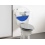 Universal toilet tank with compact WC bowl