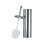 Standing toilet brush holder in stainless steel