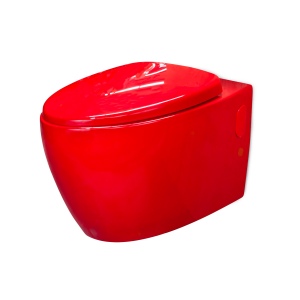Toilet bowl, red-colored (Cherry) 57 cm