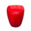 Cuvette WC suspendu design de couleur rouge avec abattant rouge