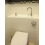 Geberit wall-hung toilet with large hand washbasin - standard configuration
