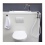 Metal chrome bidet sprayer for wall mounted toilets