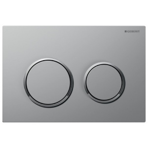 Matt/Bright chrome Geberit OMEGA 20 flush control plate