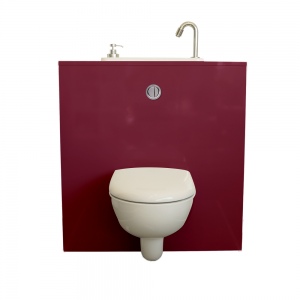 WC suspendu avec lavabo WiCi Next, modèle Opéra