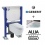 WC suspendu bati-support Geberit cuvette Allia Lovely Rimfree Compact