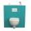 WC suspendu Geberit avec lave-main intégré WiCi Bati, modèle Lagoon