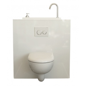 WC suspendu Geberit avec lave-mains WiCi Bati - Modèle Coco