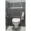 Geberit wall-hung toilet with large hand washbasin - standard configuration