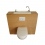 Geberit wall-hung toilet with large hand washbasin - standard configuration