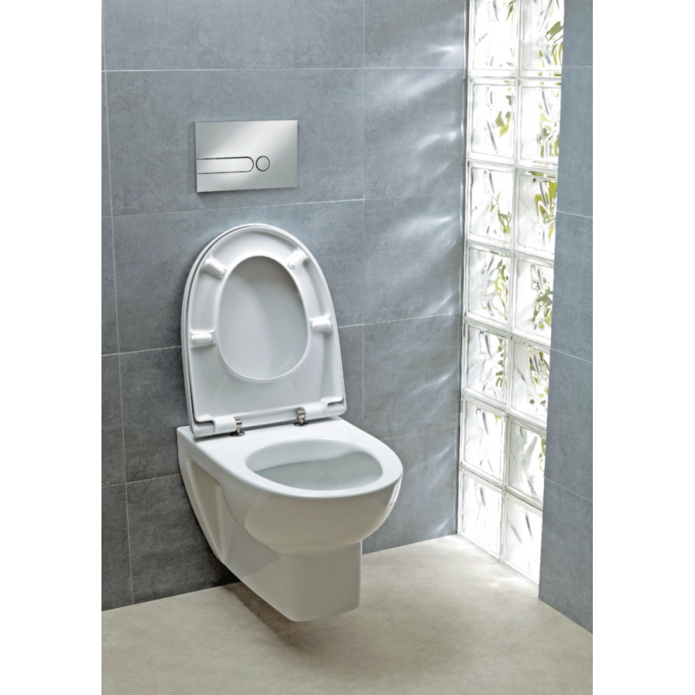 Abattant wc avec frein de chute blanc - 818429 ALL3588560310717