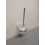 Mural chromed plastic toilet brush