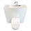 WiCi Free Flush, Handwaschbecken auf Geberit Wand-WC integriert
