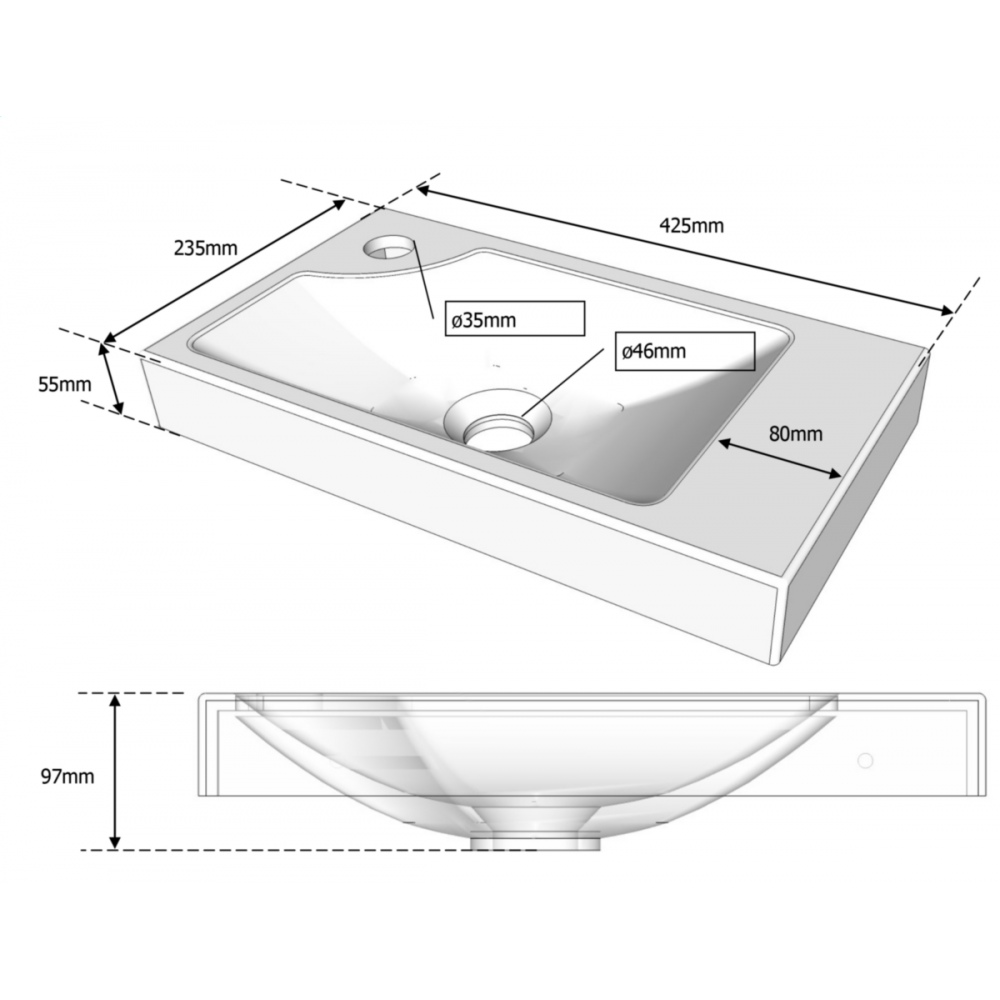 Piccolo Hand Washbasins