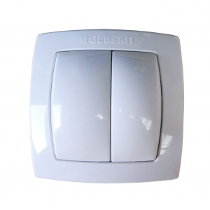 Geberit white pneumatic flush control plate