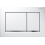 White / Bright chrome Geberit OMEGA 30 flush control plate