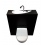 WiCi Free Flush, Handwaschbecken auf Geberit Wand-WC integriert