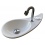 WiCi Free Flush water drop shaped hand washbasin