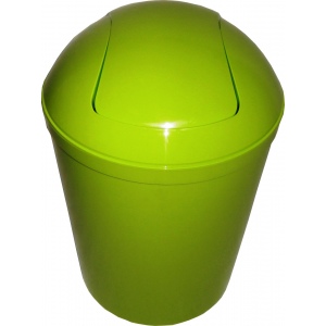 Plastic garbage can