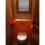 Geberit wall-hung toilet with large hand washbasin - standard configuration