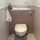 WC suspendu Geberit avec lave-mains de grande taille - configuration standard