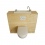 Geberit wall-hung toilet with large hand washbasin - standard configuration