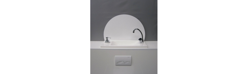 Large hand wash basin splash guards (WiCi Boxi design)