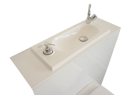 WC suspendu avec lave-mains WiCi Bati configuration standard 2