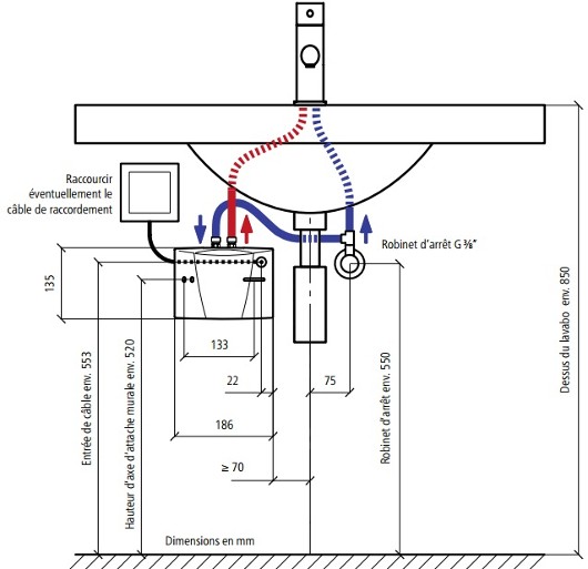 Installation chauffe-eau instantané électrique