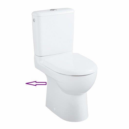 Allia-pack WC Bastia Sopraelevato Con Uscita Orizzontale – Pronto Tavolo In Porcellana Bianca, Rif 08328000000201