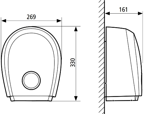 Plan sèche-mains