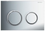 MECA round buttons : glossy chrome / mat chrome