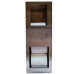 Built-in toilet paper storage container (3 to 4 rolls)